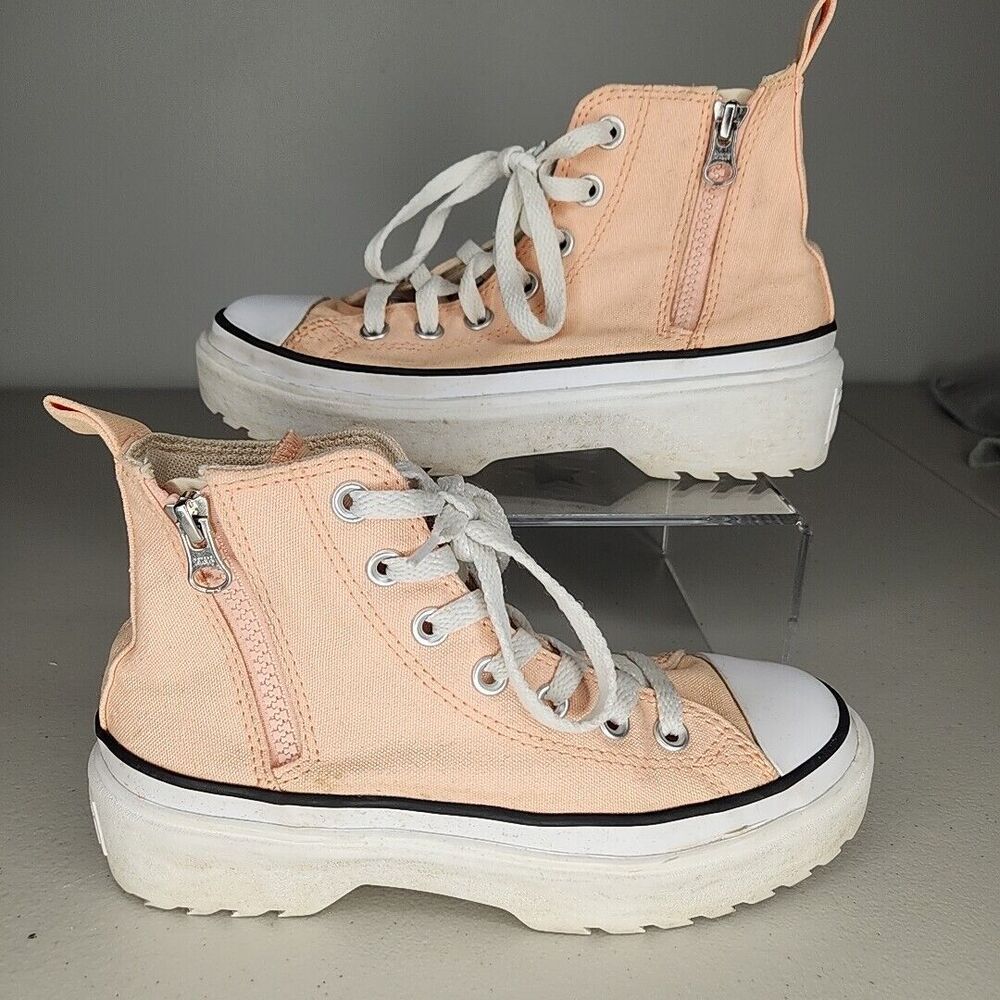 Converse Chuck Taylor All Star Lift Platform High Peach Kids Size 3.5 Women 5.5